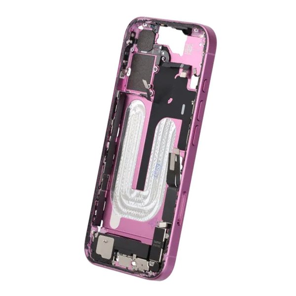 Keskikehys pikkutarvikkeineen iPhone 16 - Violetti OEM