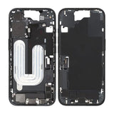 Keskikotelo pienosilla iPhone 16 - Musta OEM