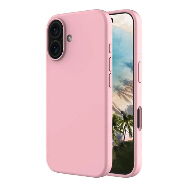 Rvelon iPhone 17 -kuori silikoni MagSafe, pinkki