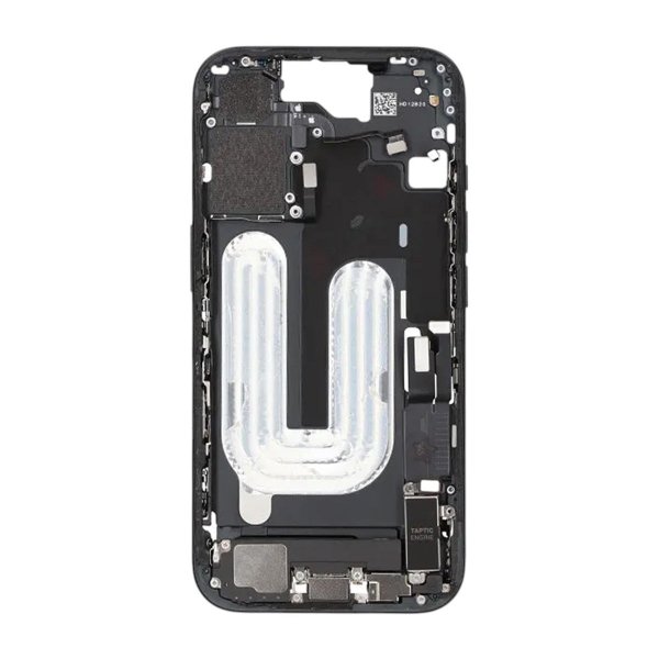 Keskikotelo pienosilla iPhone 16 - Musta OEM