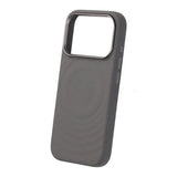 iPhone 17 Pro Silikonkuori MagSafe Tummanharmaa