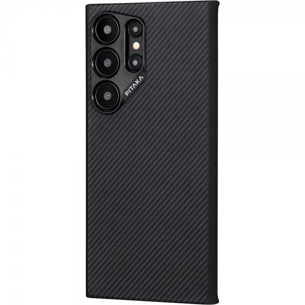 Pitaka Samsung Galaxy S24 Ultra Kuori MagEZ Case 4 Musta/Harmaa Twill