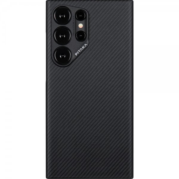 Pitaka Samsung Galaxy S24 Ultra Kuori MagEZ Case 4 Musta/Harmaa Twill
