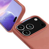 Rvelon iPhone 17 Pro Max Silikonikuori MagSafe Tummanpunainen