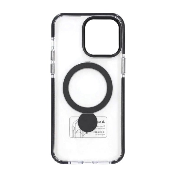iPhone 14 Pro Max Kuori Sormusteline MagSafe Musta
