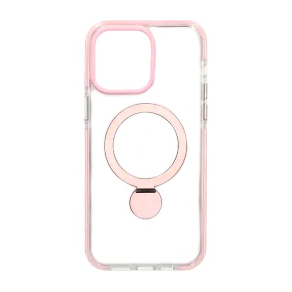 iPhone 15 Pro Kuoret Rengasjalusta MagSafe Pinkki