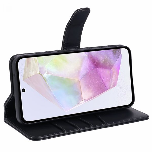 Nordic Covers Samsung Galaxy A35 -suojakotelo Essential Leather Raven Black