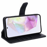 Nordic Covers Samsung Galaxy A35 -suojakotelo Essential Leather Raven Black
