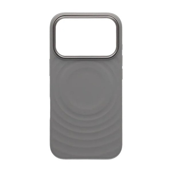 iPhone 17 Pro Silikonkuori MagSafe Vaaleanharmaa