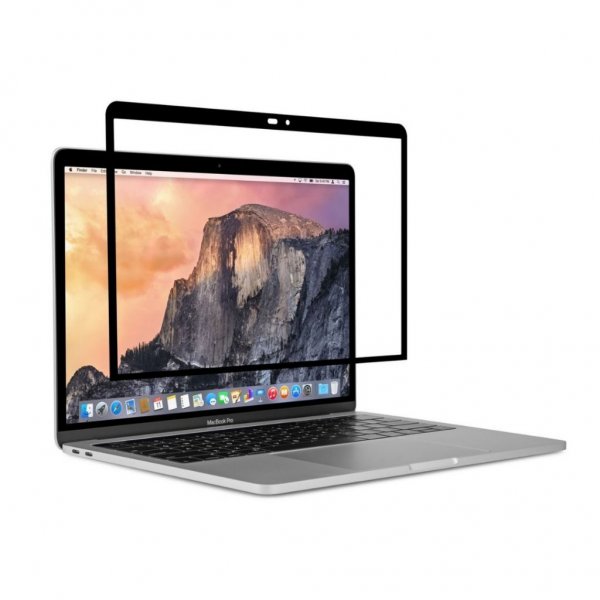 Moshi iVisor AG MacBook Air/Pro 13 -näytönsuoja, koko peittävä, musta