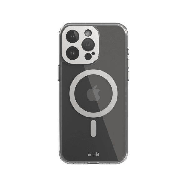 Moshi iPhone 15 Pro Max -suojakuori iGlaze MagSafe Luna Silver