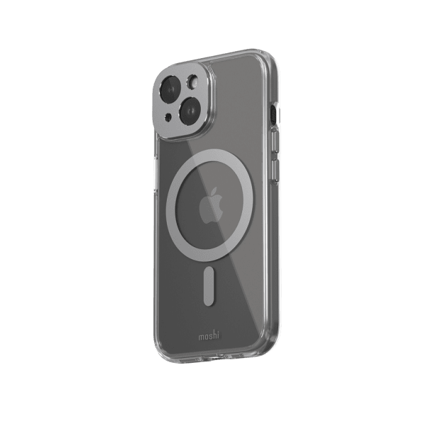 Moshi iPhone 15 -kuori iGlaze MagSafe, Meteorite Gray