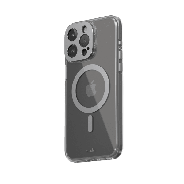 Moshi iPhone 15 Pro Max -suojakuori iGlaze MagSafe Meteorite Gray