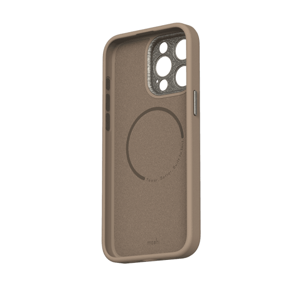 Moshi iPhone 15 Pro Max -suojakuori Napa MagSafe Woodsmoke Brown