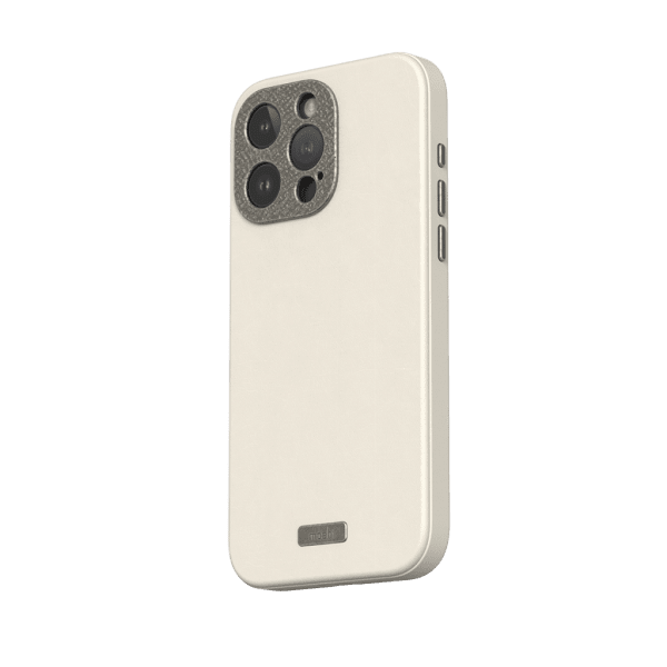 Moshi iPhone 15 Pro Max Kuori Napa MagSafe Eggnog White