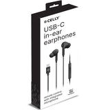 Celly Langalliset UP1200 In-Ear USB-C -kuulokkeet, musta