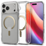 Spigen iPhone 17 Pro Max Ultra Hybrid MagFit Clear Gold -kuori