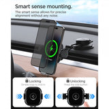 Spigen Autoteline OneTap Pro Dashboard Mount Charger 15W Musta