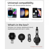Spigen Autoteline OneTap Pro Dashboard Mount Charger 15W Musta
