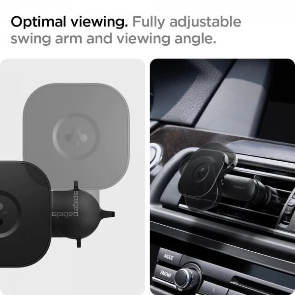 Spigen autoteline OneTap Magnetic Car Mount Air Vent langaton lataus, musta
