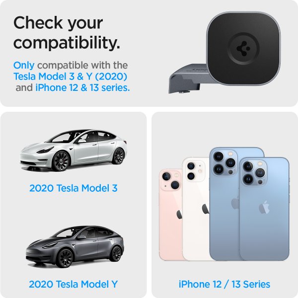 Spigen Tesla MagSafe OneTap -kojelaudan autopidike