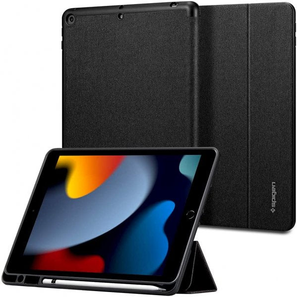 Spigen iPad 10.2 Urban Fit -suojakotelo, musta
