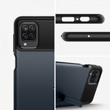 Spigen Samsung Galaxy A12 -suojakuori Slim Armor Metal Slate