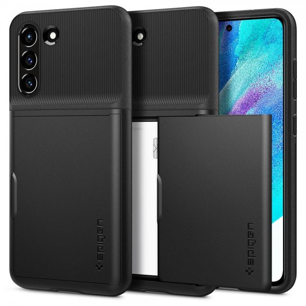Spigen Samsung Galaxy S21 FE Kuori Slim Armor CS Musta