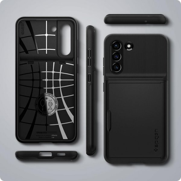 Spigen Samsung Galaxy S21 FE Kuori Slim Armor CS Musta