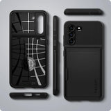 Spigen Samsung Galaxy S21 FE Kuori Slim Armor CS Musta