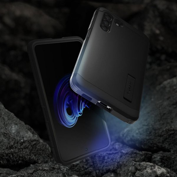 Spigen Samsung Galaxy S21 FE Kuori Tough Armor Musta