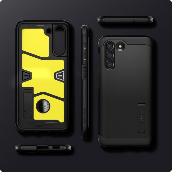 Spigen Samsung Galaxy S21 FE Kuori Tough Armor Musta