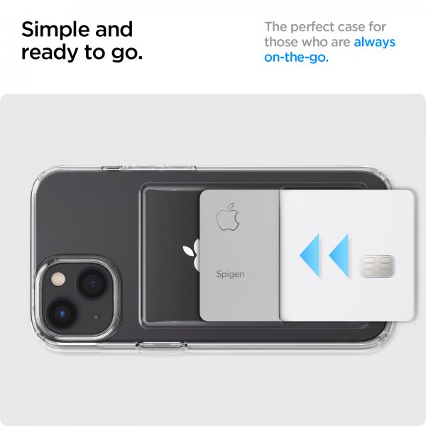 Spigen iPhone 13 -kuori Crystal Slot Crystal Clear