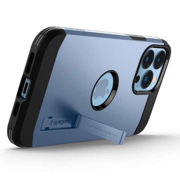 Spigen iPhone 13 Pro Max Suojakuori Tough Armor Sierra Blue