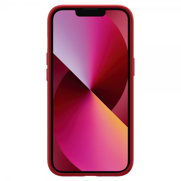 Spigen iPhone 13 Mini Suojakuori Silicone Fit Punainen