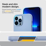 Spigen iPhone 13 Pro Max Suojakuori Silicone Fit Sierra Blue