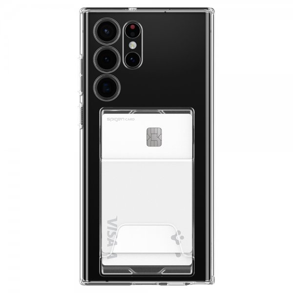 Spigen Samsung Galaxy S22 Ultra Suojakuori Crystal Slot Dual Crystal Clear