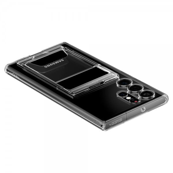 Spigen Samsung Galaxy S22 Ultra Suojakuori Crystal Slot Dual Crystal Clear