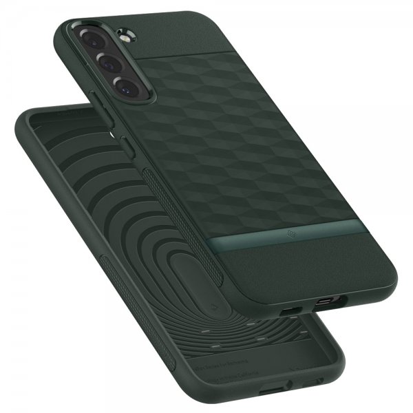 Caseology Samsung Galaxy S22 Plus -suojakuori Parallax Midnight Green