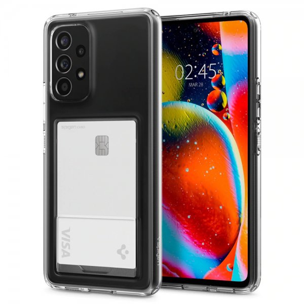 Spigen Samsung Galaxy A53 5G -suojakuori Crystal Slot Crystal Clear