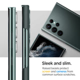 Spigen Samsung Galaxy S22 Ultra AirSkin Abyss Green -kuori
