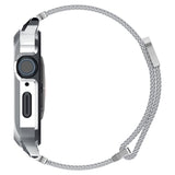 Spigen Apple Watch 45 mm kuori rannekkeella Metal Fit Pro Hopea