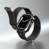 Spigen Apple Watch 45mm Kuori rannekkeella Metal Fit Pro Graphite