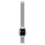 Spigen Apple Watch 40mm -kuori rannekkeella Metal Fit Pro Hopea