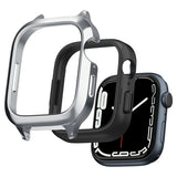 Spigen Apple Watch 40mm -kuori rannekkeella Metal Fit Pro Hopea
