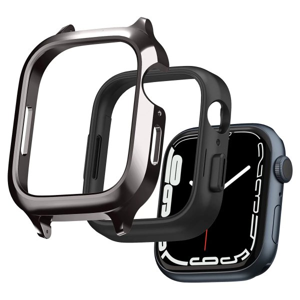 Spigen Apple Watch 40mm Suojakuori rannekkeella Metal Fit Pro Graphite
