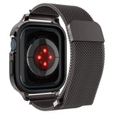 Spigen Apple Watch 40mm Suojakuori rannekkeella Metal Fit Pro Graphite