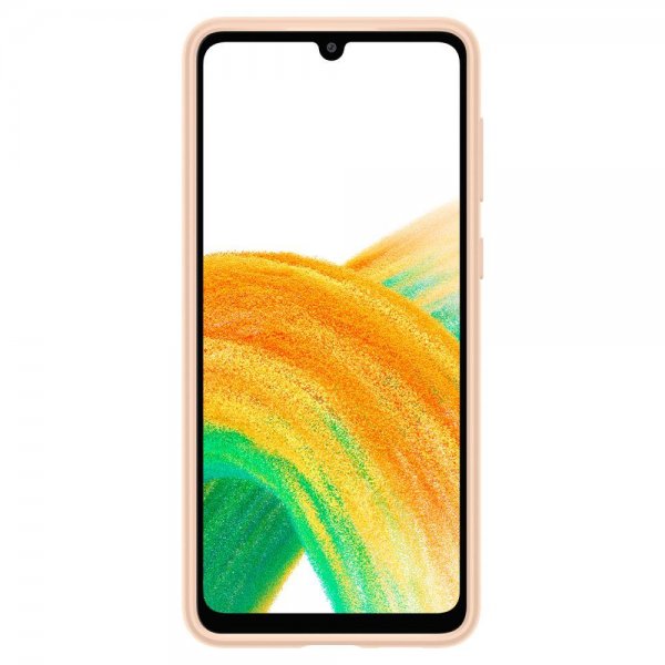 Spigen Samsung Galaxy A33 5G Thin Fit -kuori, Cotton Peach