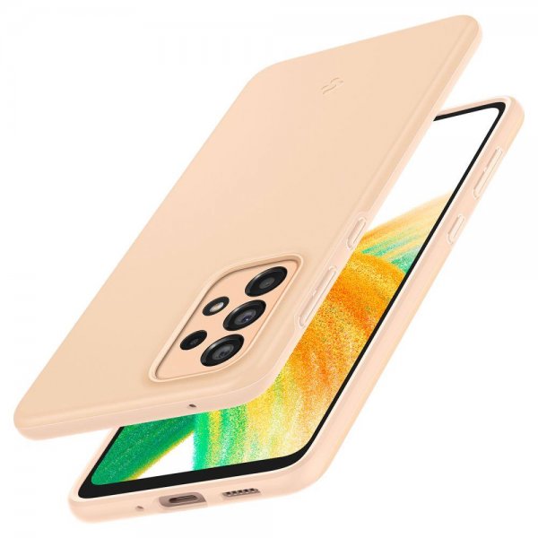 Spigen Samsung Galaxy A33 5G Thin Fit -kuori, Cotton Peach