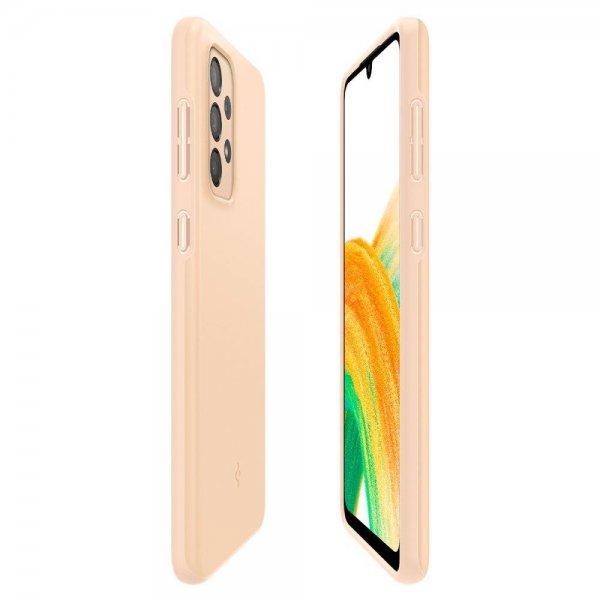 Spigen Samsung Galaxy A33 5G Thin Fit -kuori, Cotton Peach
